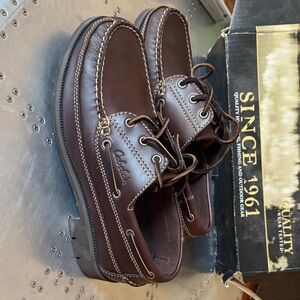 Cabela's Rich Brown Men's 3 eye Canoe Moc10.5W NIB